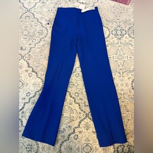 Zara NWT Royal Blue Straight Leg Pants